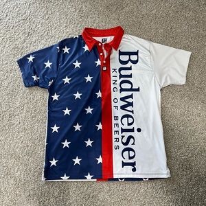 MENS Budweiser beer polo